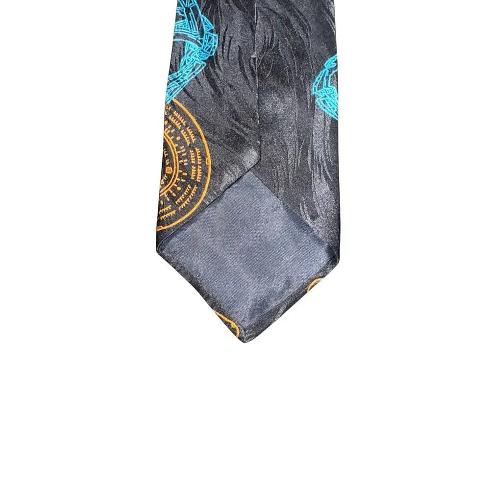 Ralph Marlin RM Style Star Trek Enterprise & Space station Vintage Necktie 1994